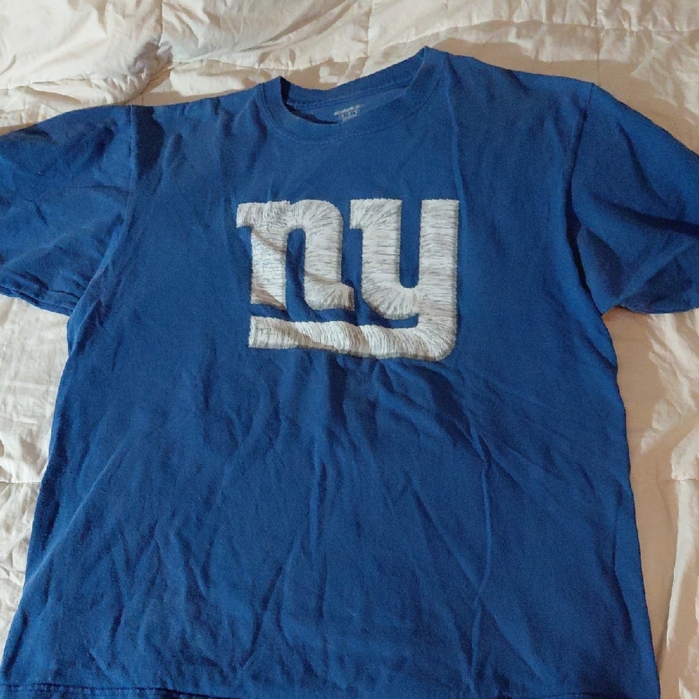 Blue T-Shirt with White 'NY' Logo